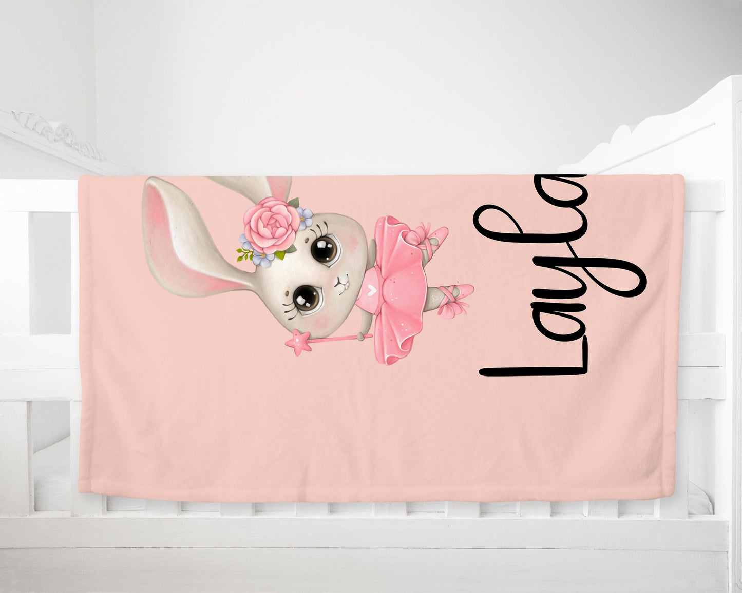 Baby Ballet Name Blanket